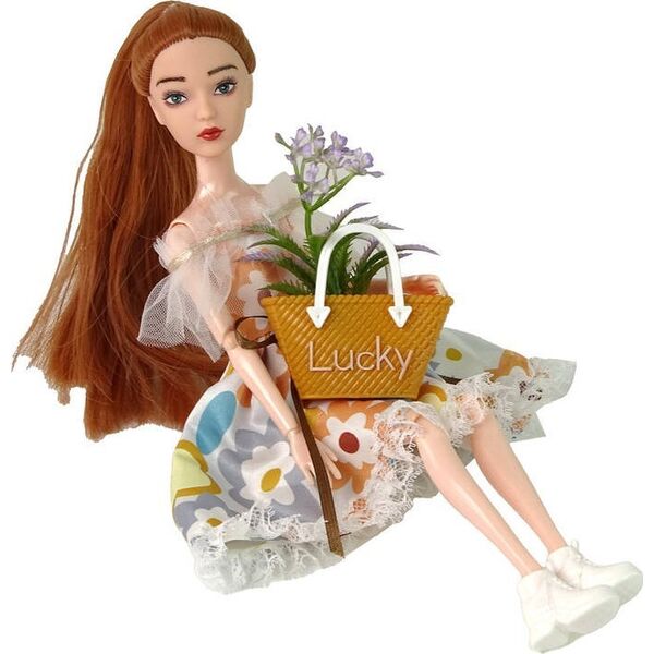 LeanToys Lalka Dla Dzieci Emily Jesienna Rude Włosy Kwiaty 13655875 5905679070048