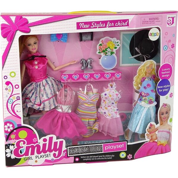 LeanToys Lalka Dla Dzieci Emily Akcesoria Wymienne Sukienki 13655877 5905515359863