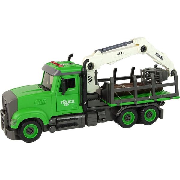 LeanToys Pojazd do Przewożenia Drewna Zielony 13655888 5905679074558