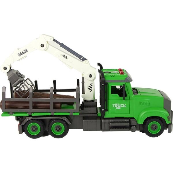LeanToys Pojazd do Przewożenia Drewna Zielony 13655888 5905679074558