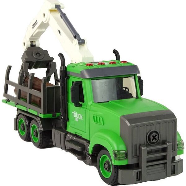 LeanToys Pojazd do Przewożenia Drewna Zielony 13655888 5905679074558
