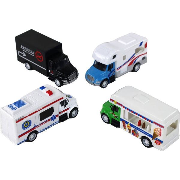 LeanToys Kamper Ciężarówka Karetka Lodziarnia Z Napędem Frykcyjnym 1:87 A 13655909 5905679078563