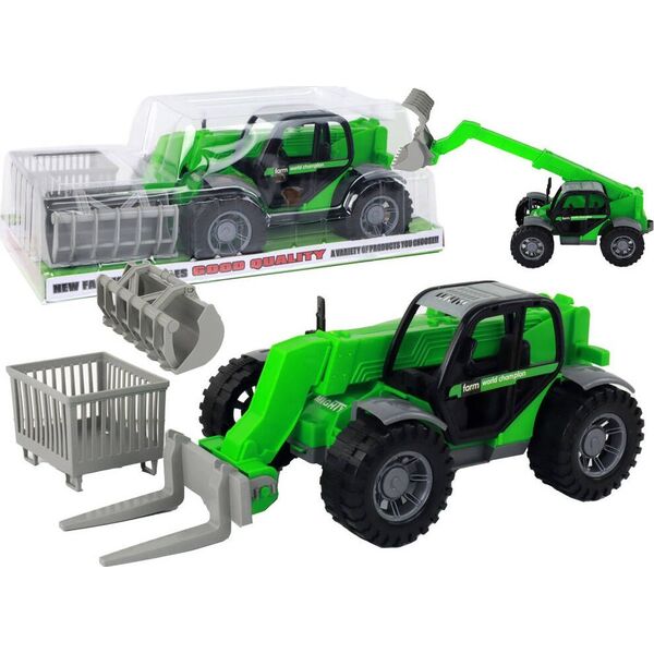 LeanToys Pojazd Rolniczy Traktor Zielony Dźwig Maszyna Rolnicza 13655910 5905679077115