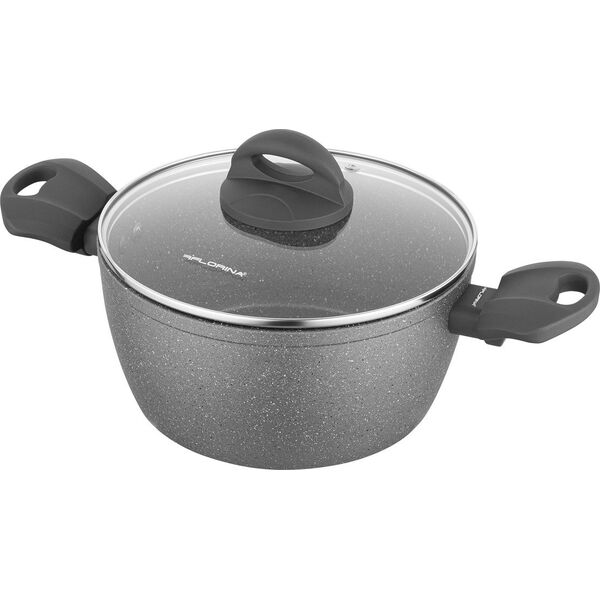 Florina Garnek kamienny z pokrywką na indukcję i gaz Florina Lava Stone 16 cm 1,2 l 13660551 5907758697733