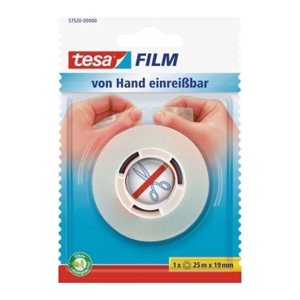 Tesa TESA 57520 25 m Polipropylen (PP) Półprzezroczysty 1 szt. 13666476 4042448091826