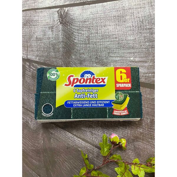 Spontex Spontex Topfreiniger Anti-Fett x6 mit Recyclingfasern 13672905 3384120013865