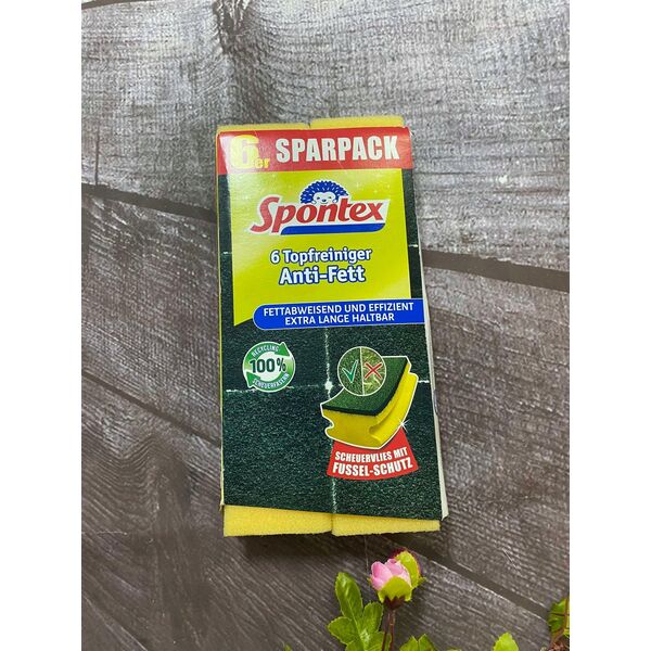 Spontex Spontex Topfreiniger Anti-Fett x6 mit Recyclingfasern 13672905 3384120013865