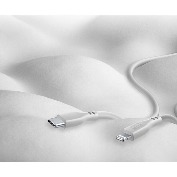 Kabel USB Cellular Line Lightning - USB-C 1.2 m Szary (USBDATASOFTC2LMFID) 13673146 8018080430664