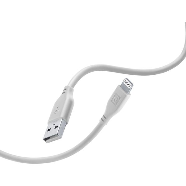 Kabel USB Cellular Line Lightning - USB-A 1.2 m Szary (USBDATASOFTMFID) 13673149 8018080430718