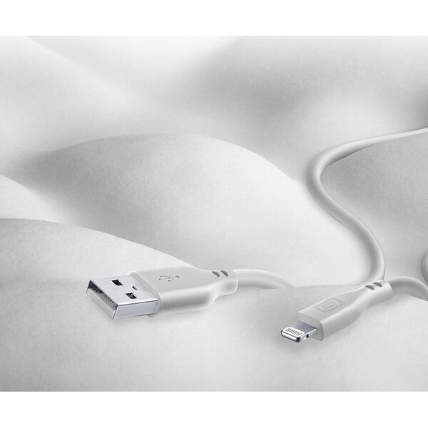 Kabel USB Cellular Line Lightning - USB-A 1.2 m Szary (USBDATASOFTMFID) 13673149 8018080430718