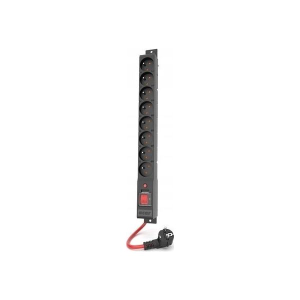 Listwa zasilająca Acar Urządz. zas.-zabezpiecz. acar R8 POWER 16A, czarny 1,5m W2450 13673196 5904743592103