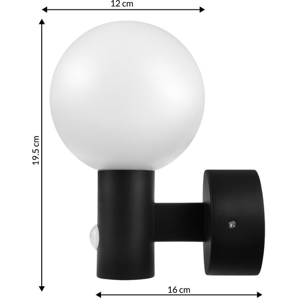 Naświetlacz Maclean Lampa LED z czujnikiem ruchu Maclean, czujnik ruchu PIR, kolor czarny, 15W, IP65, 1600lm, barwa neutralna biała (4000K) MCE515 B 13673225 5902211134619