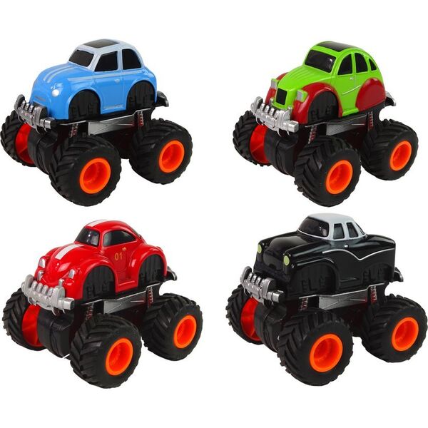 LeanToys Metalowe Autko Duże Koła Różne Wzory HXHG08 13674383 5902447011302
