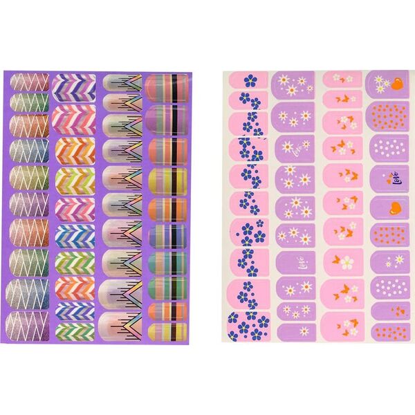 LeanToys Duży Zestaw Do Malowania Paznokci Lakiery Naklejki Separatory 13674437 5905214970307