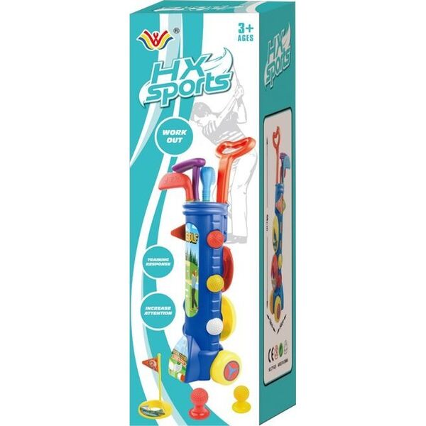 LeanToys Duży Zestaw Do Gry W Golfa Mini Golf + Wózek Golfowy 13674477 5905214974459