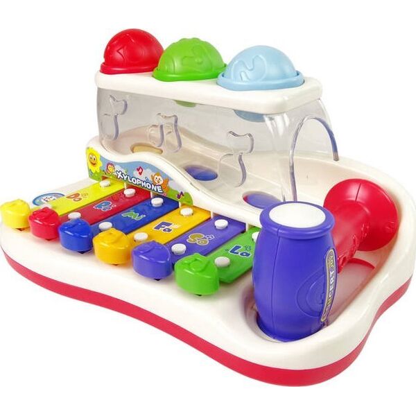 LeanToys Edukacyjne Cymbałki Dla Malucha Młoteczek Kolorowe Piłeczki 13674497 5905214977023