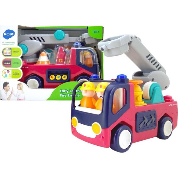 LeanToys Edukacyjna Interaktywna Straż Pożarna Dla Malucha Dźwięk Światła 13674512 5905214978495