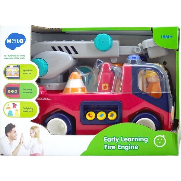 LeanToys Edukacyjna Interaktywna Straż Pożarna Dla Malucha Dźwięk Światła 13674512 5905214978495