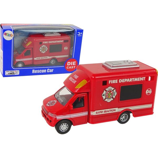 LeanToys Auto Pojazd Ratunkowy Policja Straż Pożarna Napęd Frykcyjny 3 Modele 13674590 5905323214972