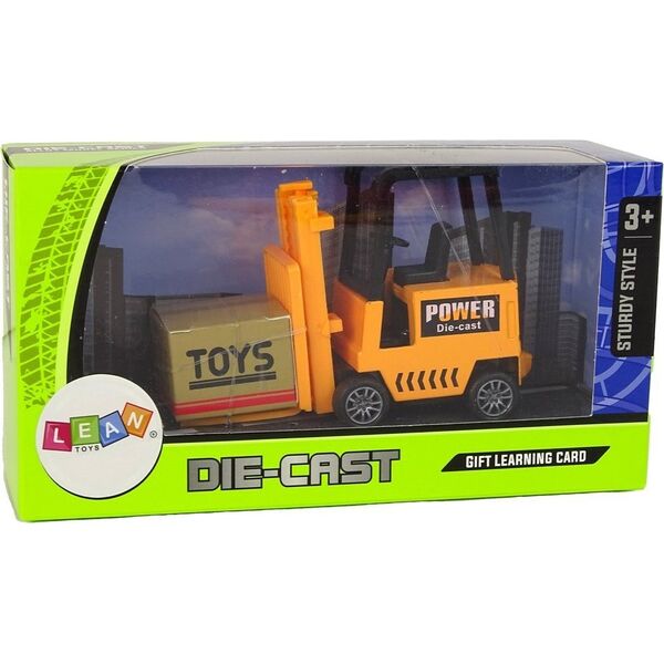 LeanToys Wózek Widłowy Napęd Frykcyjny Pomarańczowy 13674598 5905323215146