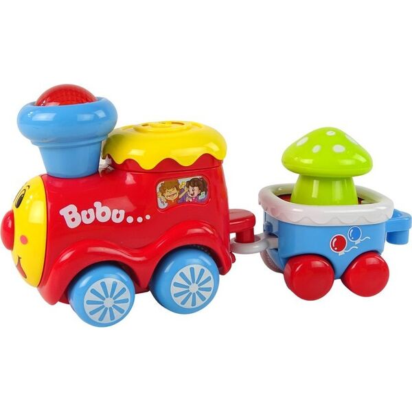 LeanToys Kolorowy Edukacyjny Pociąg Dla Malucha Światło Dźwięk Lokomotywa 13674663 5905515350594
