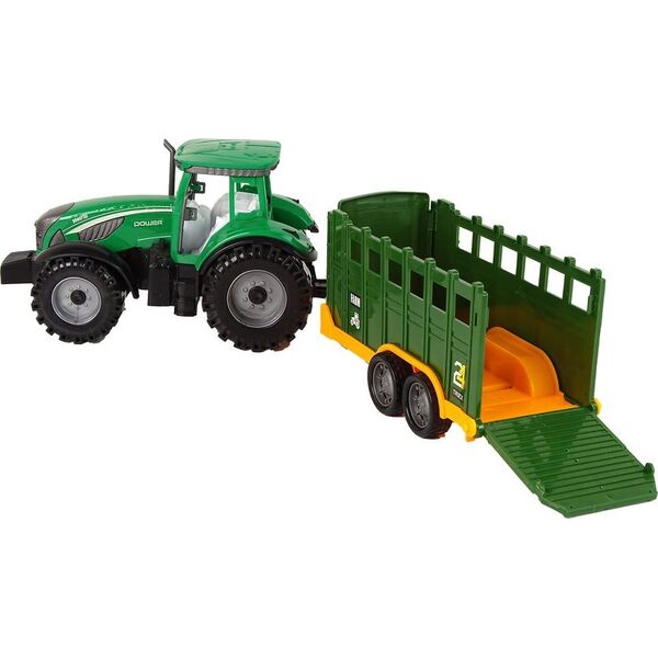 LeanToys Zielony Ciągnik Rolniczy Przyczepa Napęd Frykcyjny 13674737 5905515352987