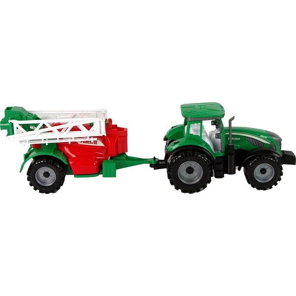 LeanToys Zielony Ciągnik Rolniczy z Czerwono- Zielonym Opryskiwaczem Napęd Frykcyjny 13674741 5905515353045