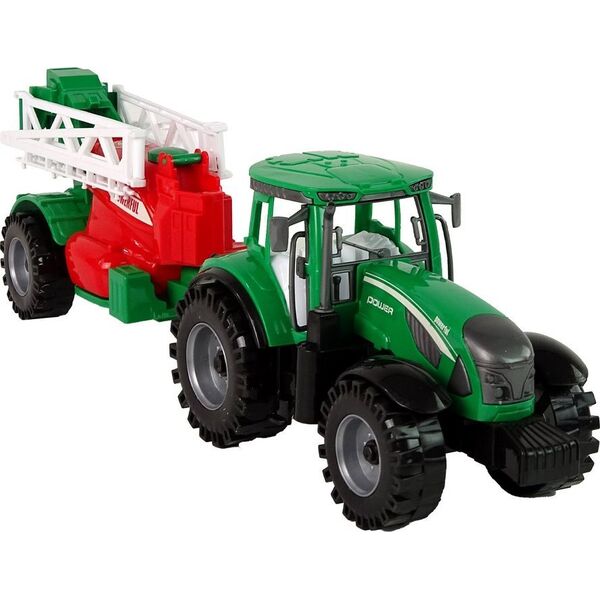 LeanToys Zielony Ciągnik Rolniczy z Czerwono- Zielonym Opryskiwaczem Napęd Frykcyjny 13674741 5905515353045