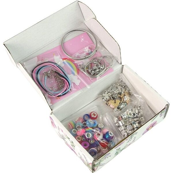 LeanToys Zestaw Do Robienia Bransoletek DIY 90 Koralików 13674750 5905515353311