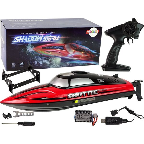 LeanToys Motorówka R/C 2,4G Czerwona 20-25 km/h 13674836 5905515357371