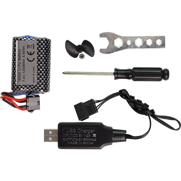 LeanToys Motorówka R/C 2,4G Czerwona 20-25 km/h 13674836 5905515357371