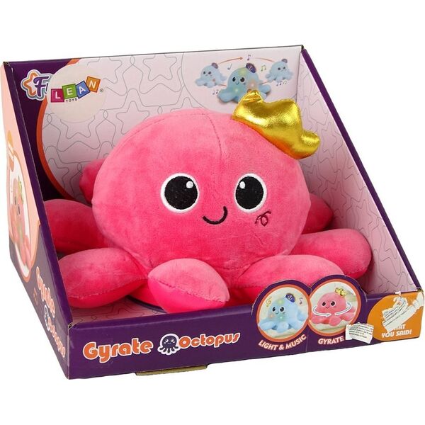 LeanToys Maskotka Ośmiornica Światła Dźwięki Różowa 13674846 5905515357548