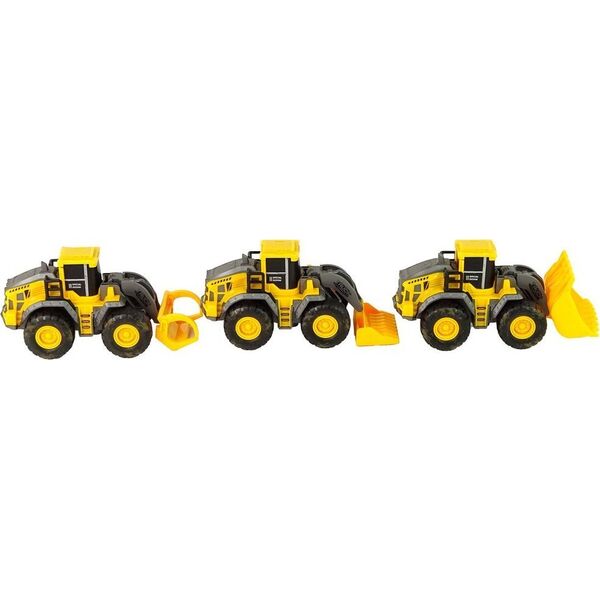LeanToys Zestaw Pojazdów Budowlanych 3 Modele Żółte 13674869 5905515357944