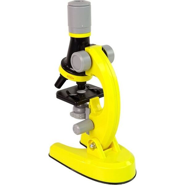 LeanToys Mikroskop Dziecięcy Zestaw Edukacyjny Żółty 13674888 5905515358385