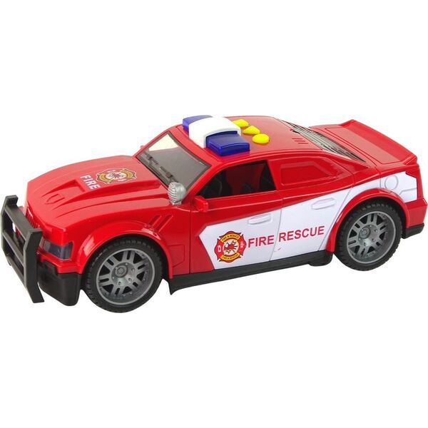 LeanToys Auto Straż Pożarna 1:14 Światła Dźwięki Czerwone 13674893 5905515358460