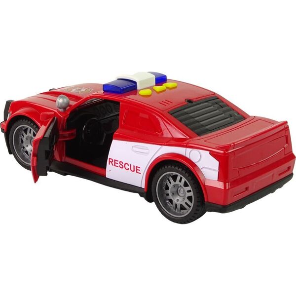 LeanToys Auto Straż Pożarna 1:14 Światła Dźwięki Czerwone 13674893 5905515358460