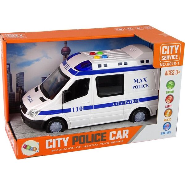 LeanToys Radiowóz Auto Policyjne Napęd Frykcyjny Dźwięki Światło 13674904 5905515358682