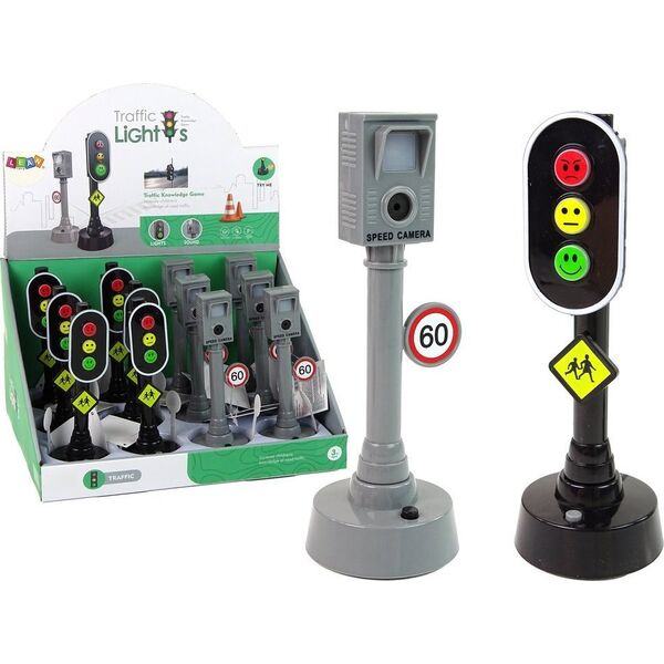 LeanToys Światła Drogowe Fotoradar na Baterie 15,5 cm 13674930 5905515359603