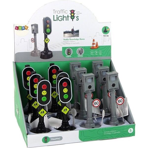 LeanToys Światła Drogowe Fotoradar na Baterie 15,5 cm 13674930 5905515359603