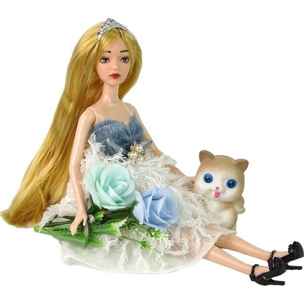 LeanToys Lalka Dla Dzieci Emily Kotek Kwiaty 13674946 5905679070024