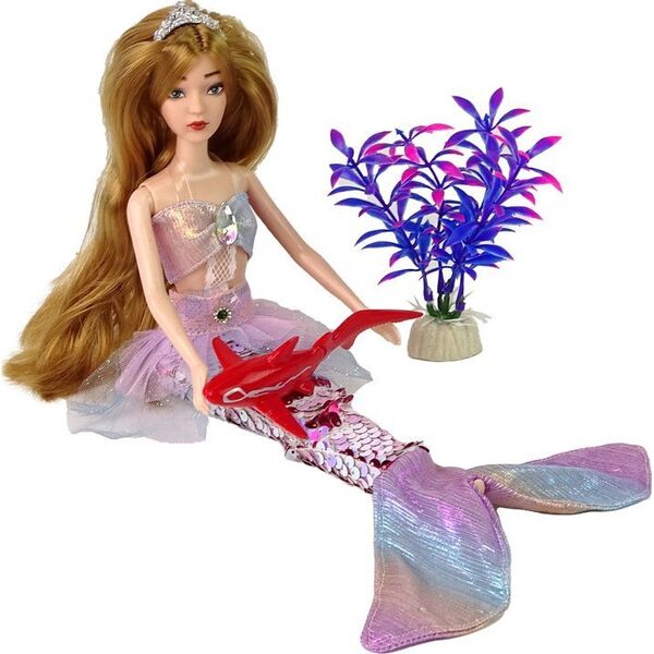 LeanToys Lalka Dla Dzieci Emily Syrenka Różowa Akcesoria 13674950 5905515359924