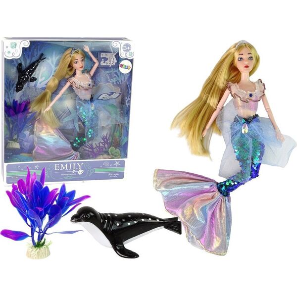 LeanToys Lalka Dla Dzieci Emily Syrenka Zielona Akcesoria 13674951 5905515359917