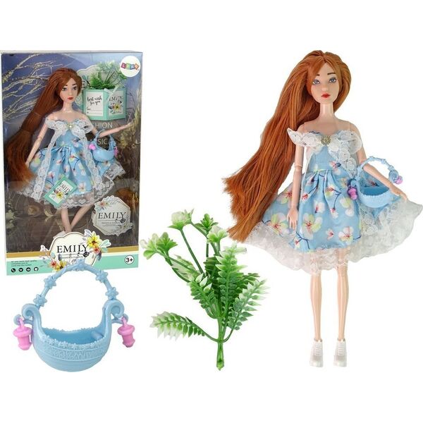 LeanToys Lalka Dla Dzieci Emily Wiosenna Rude Włosy Kwiaty 13674953 5905679070086