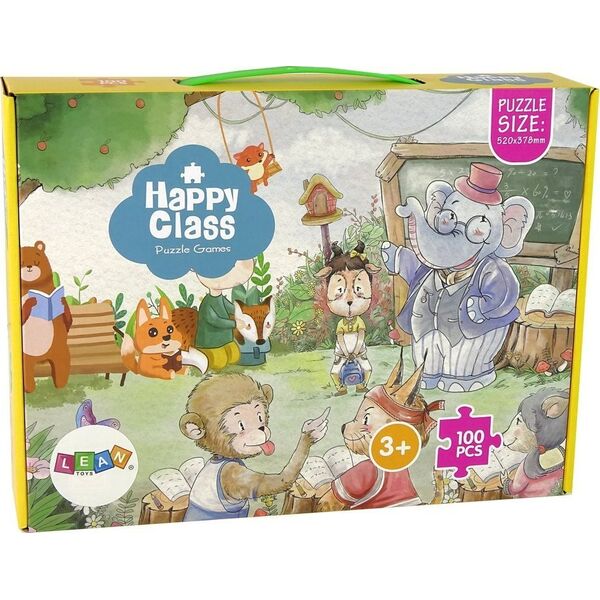 LeanToys Puzzle Szkoła Dla Zwierząt 100 Elementów 13674965 5905679070420