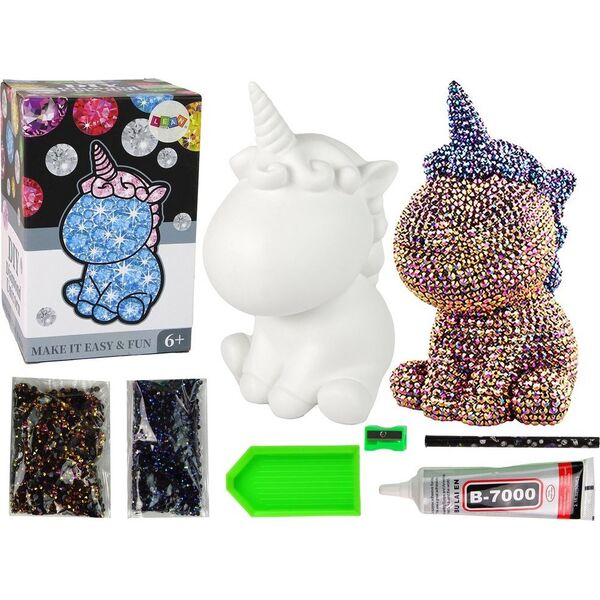 LeanToys Zestaw Jednorożec DIY Diamenty Kryształki Brązowy 13675006 5905679071625