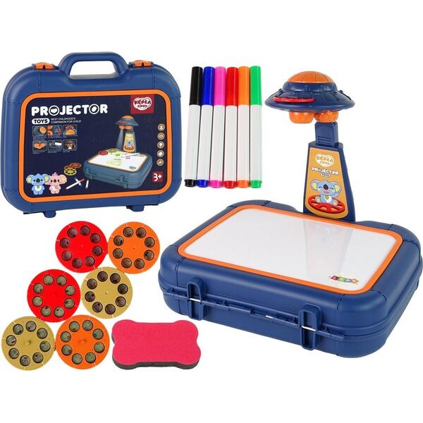 LeanToys Tablica Projektor W Walizce Niebieski Obrazki 13675013 5905679072066