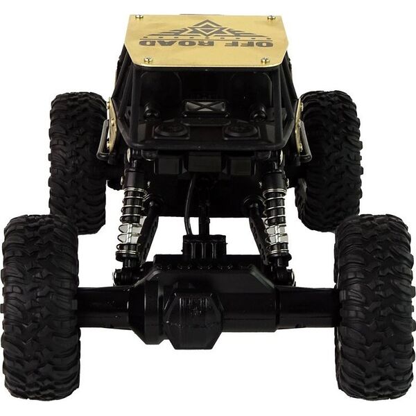 LeanToys Auto RC Wysokie Koła 1:18 Plastikowe Czarne Złote 13675038 5905679073018