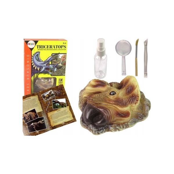 LeanToys Zestaw Edukacyjny Wykopaliska Dinozaur Triceratops 13675065 5905679074428