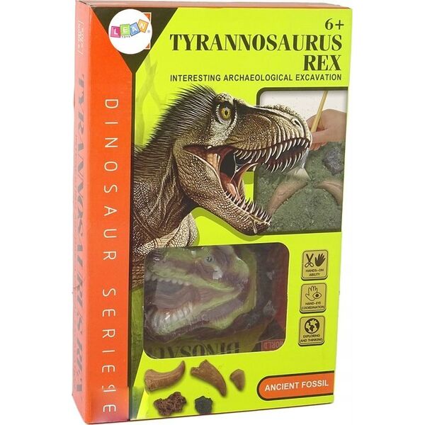LeanToys Zestaw Edukacyjny Wykopaliska Dinozaur Tyranozaur 13675067 5905679074411