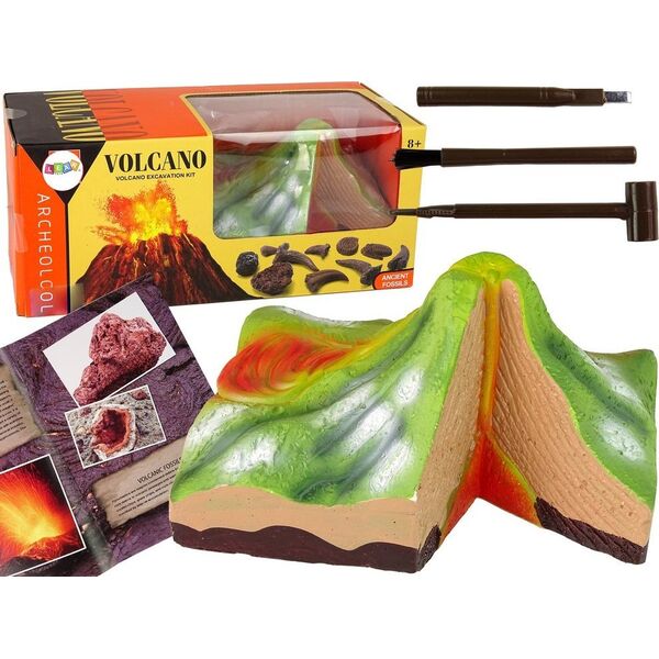 LeanToys Zestaw Edukacyjny Wykopaliska Wulkan 13675070 5905679074466